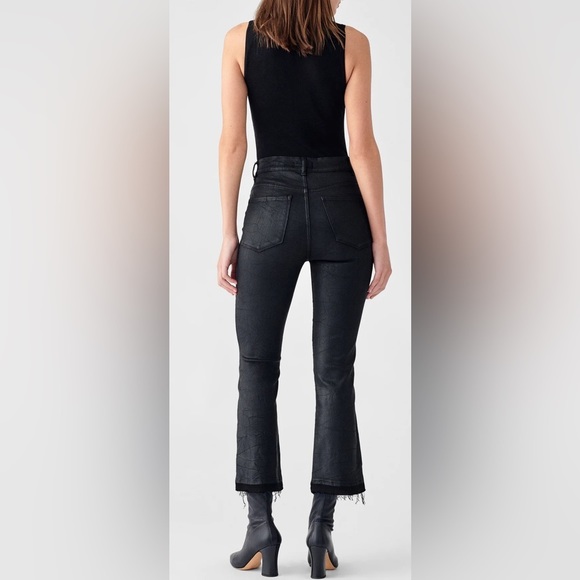 BUNDLE 3 FOR $75 DL1961 “Harker” black instasculpt crop flare jeans Size 27 - Picture 4 of 4
